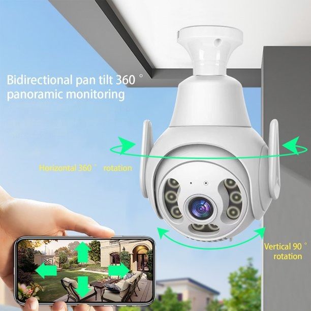 Wireless AI Home Phone Remote Monitor Intelligent HD Wifi Camera Voice Intercom n monitoring for home remote indoor high-definition night vision, 360 degree rotating Camera