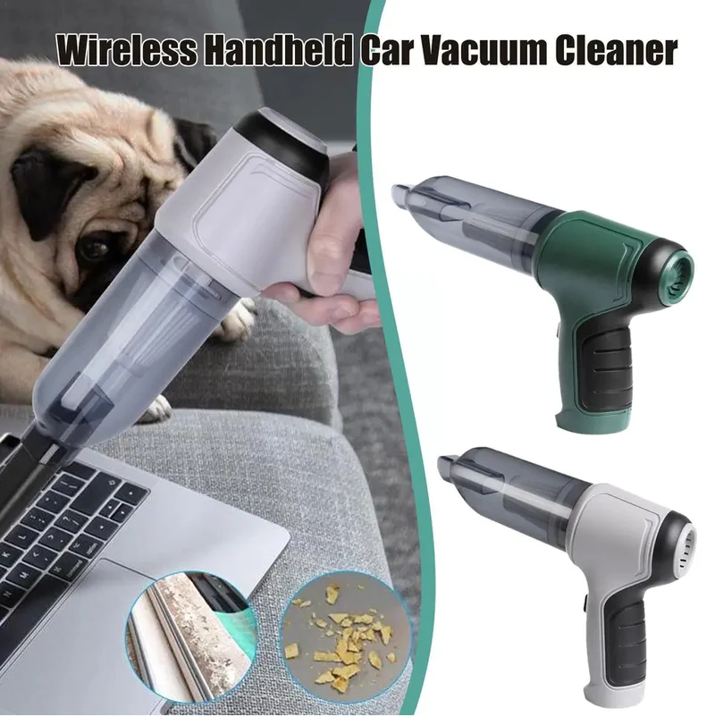 Vacuum Cleaner Dust Collection/Lighting 2 In 1 Car and home Vacuum Cleaner 120W High-Power Handheld Wireless Vacuum Cleaner Home and Car Dual-Use Portable Usb Rechargeable Set of 1 PC