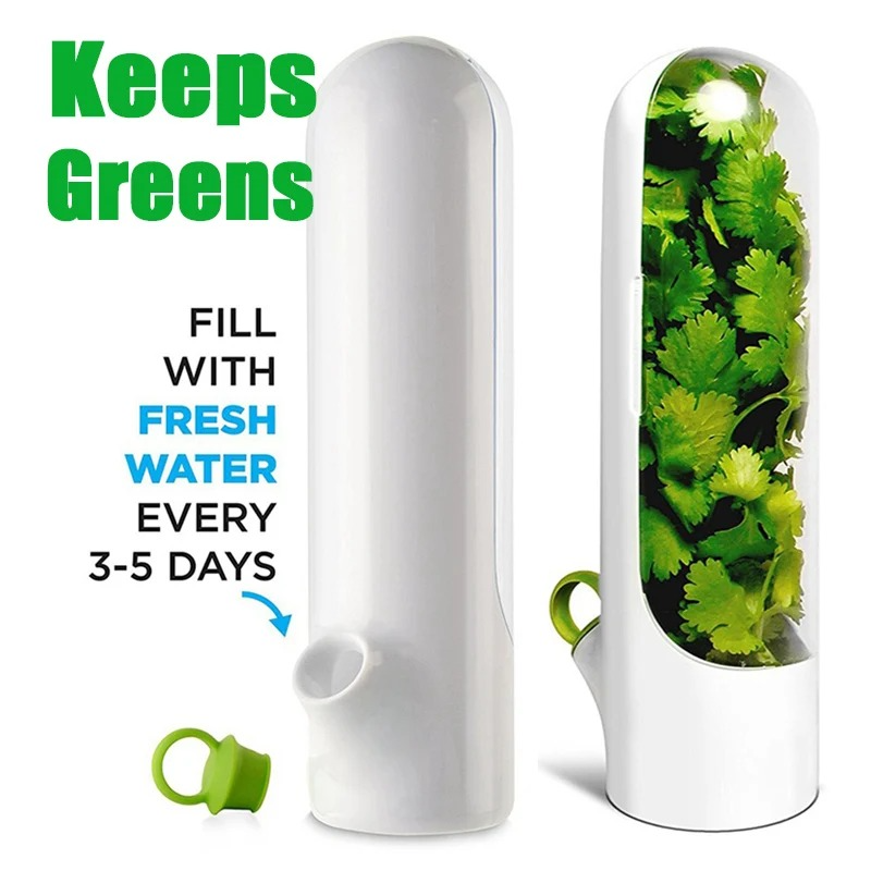 Herb Storage Capsule Case Fresh-Keeping Box Cup Type Food Storage Container Vegetable Preservation Bottle For Dill Coriander