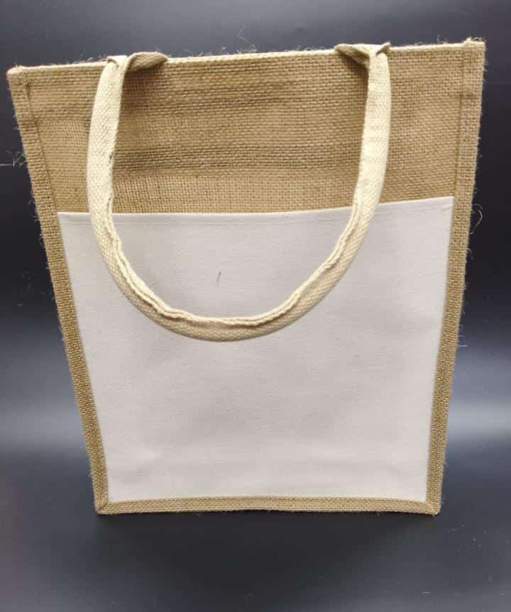 A4 Size Custom Design Large Jute Burlap Shopping Beach Tote Bag With Soft Cotton Handles For Traveling And Shopping With Zip