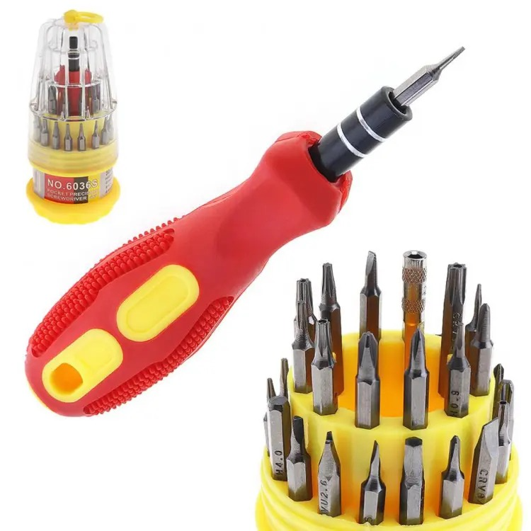 Magnetic Screw Driver 31 in 1 Tool Kit Set