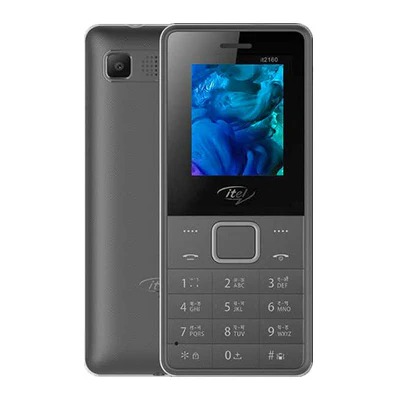 Itel 2163 Network: 2G SIM: Dual Line Two SIM Card Screen Size: 1.8 inches Battery: 1,000mAh RAM: 4MB Internal Memory: 4MB
