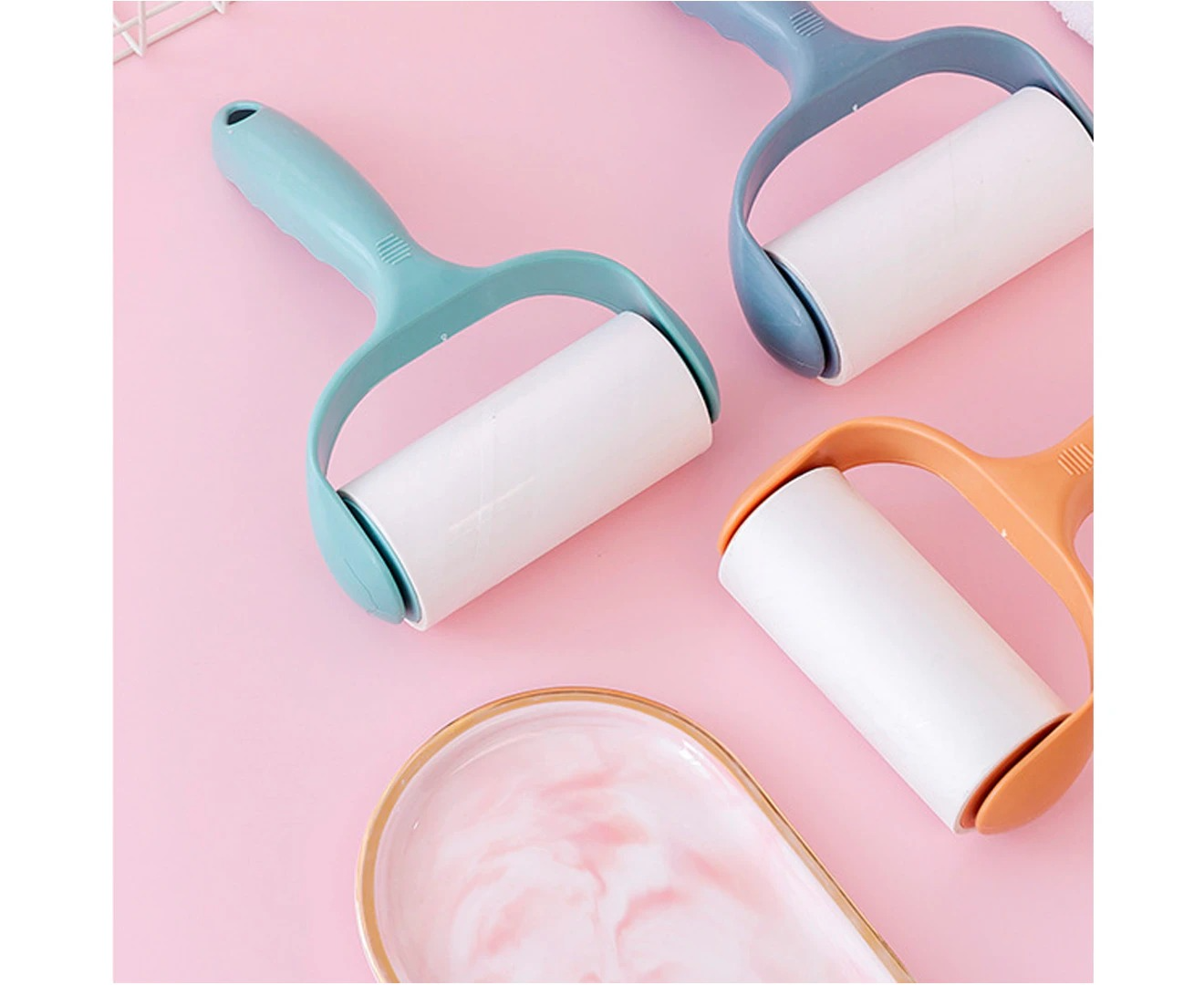 Sticky Lint Roller, Pet Hair Roller, Dog & Cat Hair Remover Kit