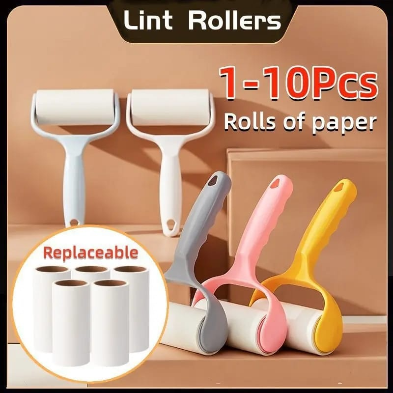Sticky Lint Roller, Pet Hair Roller, Dog & Cat Hair Remover Kit