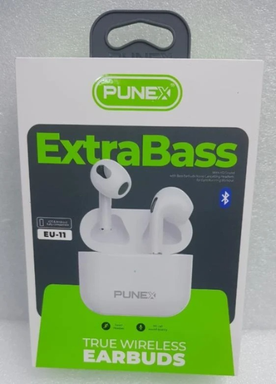 Punex Wireless / Bluetooth Extra Bass Earbuds