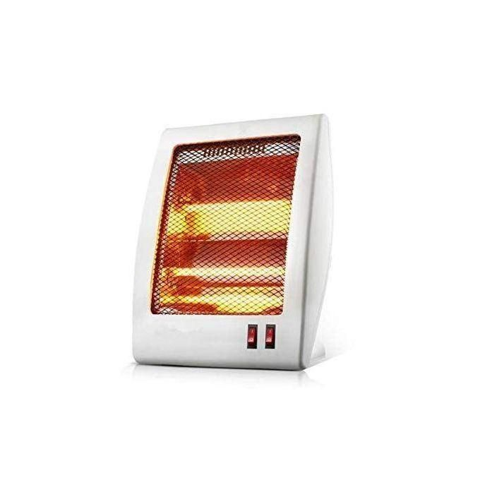 Room Heater Compact Portable Heater, Quartz Tube Heater, 2 settings, Hidden Handle, Great for use in Home, Dorm, Office Desktop, and Kitchen, Tip-Over Switch
