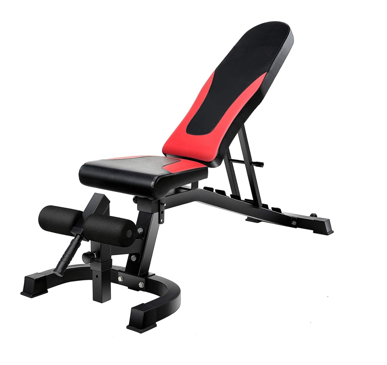 Weight Bench, Adjustable Workout Bench Press 800lbs Flat Incline Decline Utility Bench Sit Up Exercise Bench for Home Gym Strength Training Full Body Workout