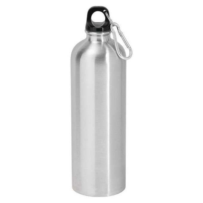 Sliver Aluminum Water Bottles Flask Double Wall Vacuum Insulated Bottle Sports Travel Climbing Hiking Bottles 750ml