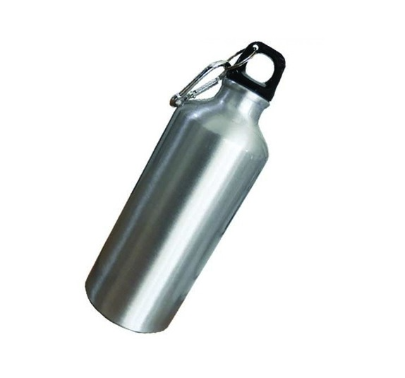 Sliver Aluminum Water Bottles Flask Double Wall Vacuum Insulated Bottle Sports Travel Climbing Hiking Bottles 750ml