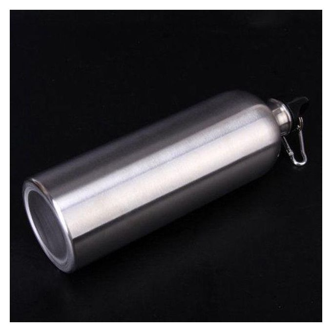 Sliver Aluminum Water Bottles Flask Double Wall Vacuum Insulated Bottle Sports Travel Climbing Hiking Bottles 750ml