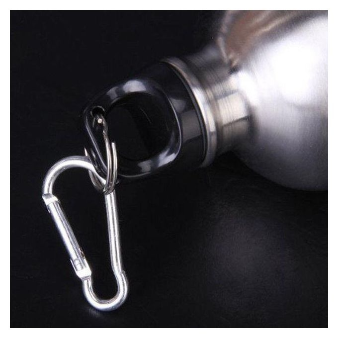 Sliver Aluminum Water Bottles Flask Double Wall Vacuum Insulated Bottle Sports Travel Climbing Hiking Bottles 750ml