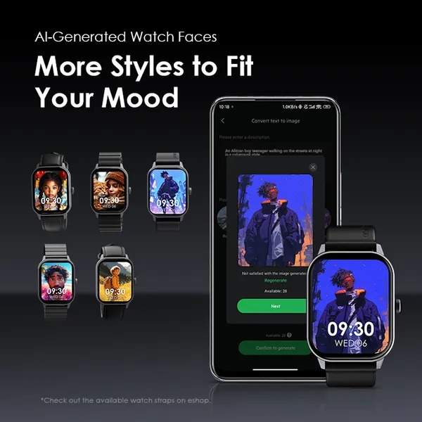 oraimo Watch 5 2.01" HD Panda Glass 1ATM Smart Watch
