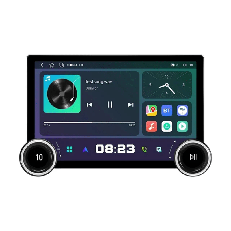 Original 10.1 inches Dual Knob Car Android Stereo Music System AHD Carplay (4GB + 64 GB)