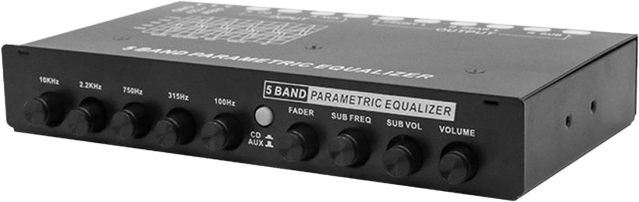 Professional 5 Band Car Equalizer Car Audio EQ Tuning Crossover Amplifier Parametric Equalizer Car Audio Equalizer