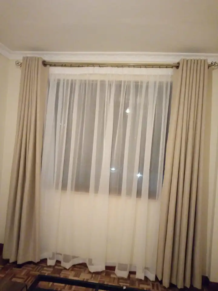 Extendable Window & Door Curtain Rods Double + FREE Holders And Screws