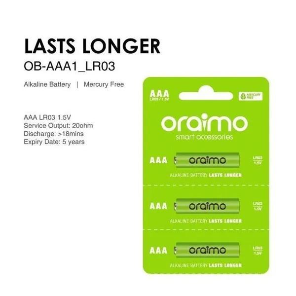 Oraimo Dry Phone Battery, Quick Charging, Anti-Leak, Anti-Corrosion, Long-Lasting Power, Mercury Free