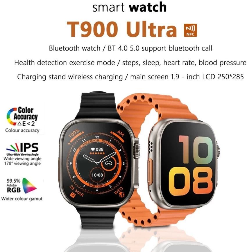 T900 Ultra Smart Watch Fitness Tracker