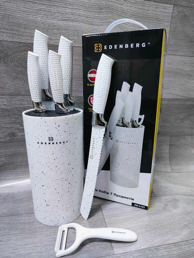 Edenberg Marble High Quality Kitchen Knife 6Pcs Set (Original)