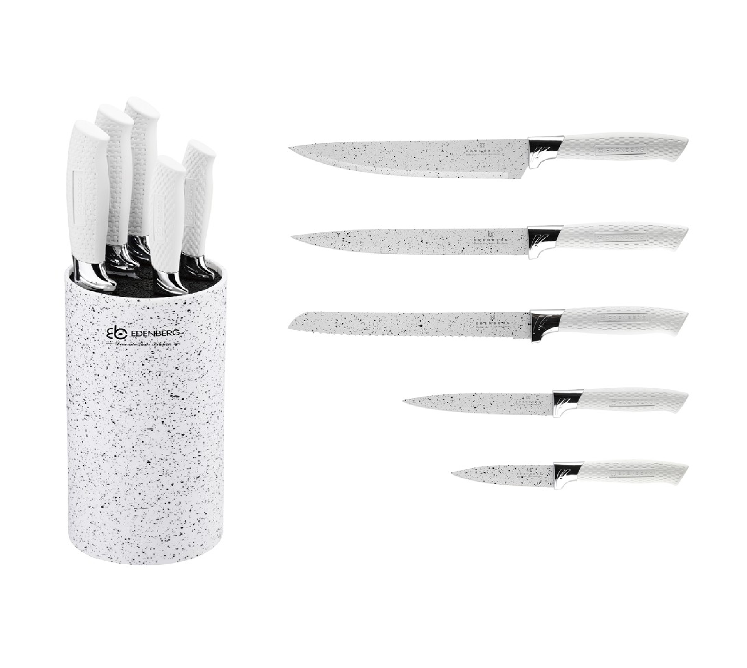 Edenberg Marble High Quality Kitchen Knife 6Pcs Set (Original)