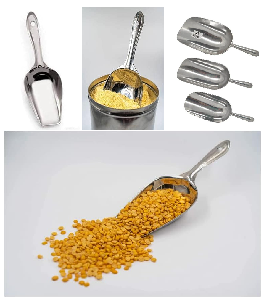 Multipurpose Stainless Steel Straight Shovels, Ice / Candy / Grain / Food Scoop, Kitchen / Garden Digging Tools