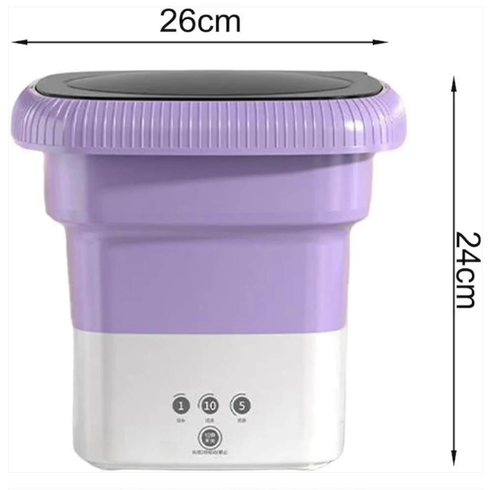 Foldable Washing Machine, Small Multifunctional Reusable Portable Convenient Foldable Clothes Washer