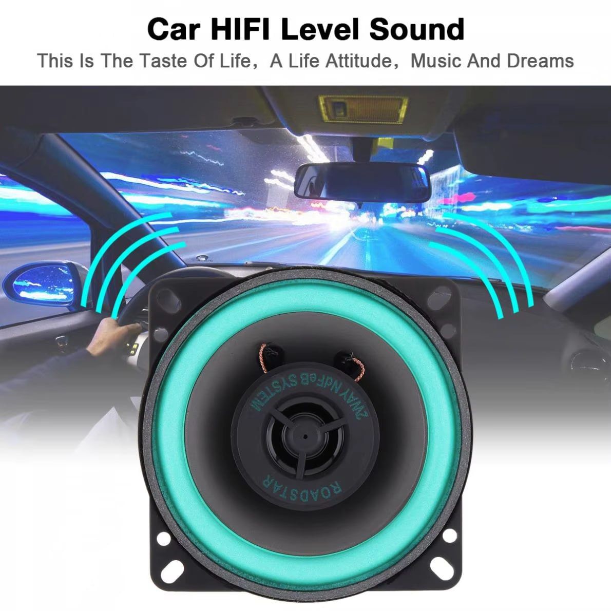 1pc 4/ 5 /6.5 Inch Car Speakers Universal HiFi Coaxial Subwoofer Car Audio Music Stereo Full Range Speakers for Car Auto Speaker