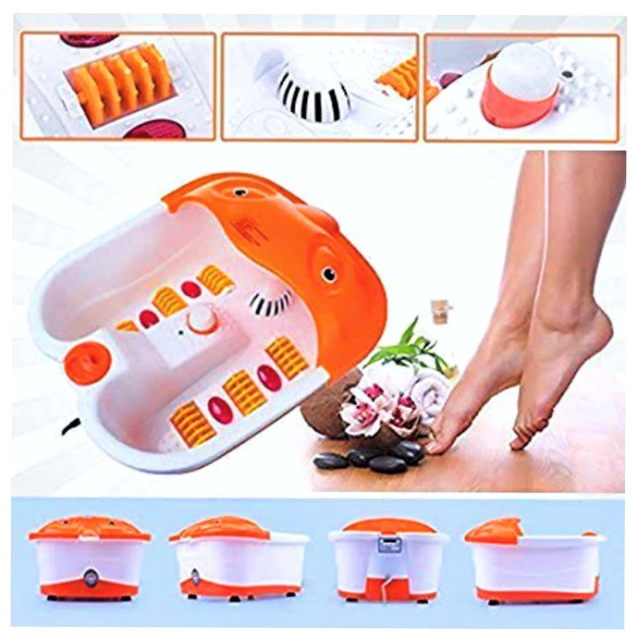 Professional Multifunction Pedicure Tub/Footbath Massager With Infrared Roller Massager Callus Remover