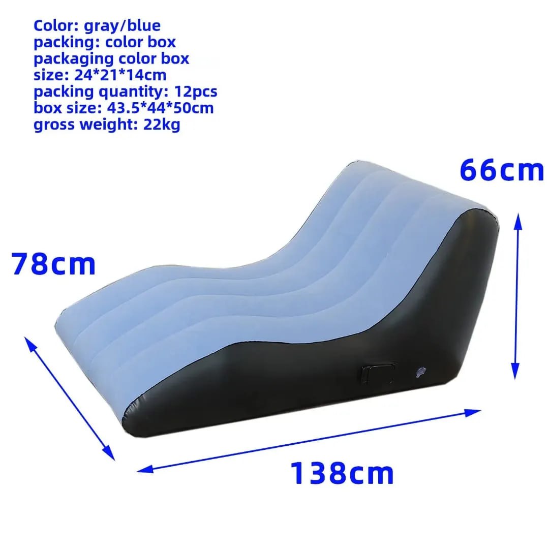 Ergonomic Inflatable Lounge Chair / seat Design Waterproof Air Sofa Outdoor Pool Party Inflatable Sofa Bed Modern Waterproof Inflatable Sofa Living Room Furniture