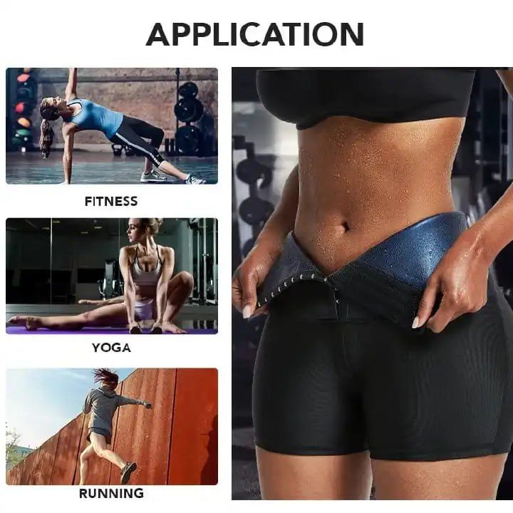Sweat Waist Trainer Body Shaper Pants Workout Shorts Sauna Effect Leggings Tummy Control Slimming Shapewear Thigh Trimmer
