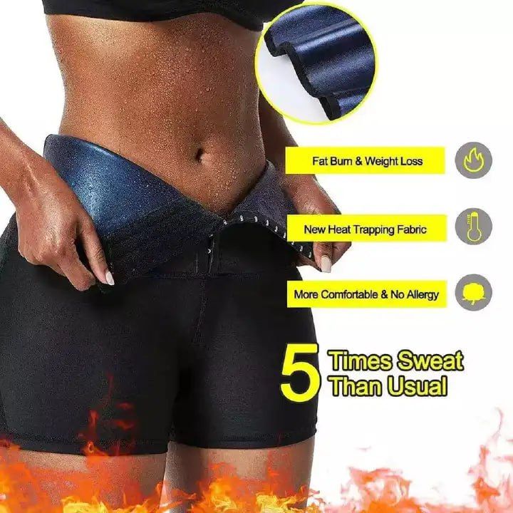 Sweat Waist Trainer Body Shaper Pants Workout Shorts Sauna Effect Leggings Tummy Control Slimming Shapewear Thigh Trimmer