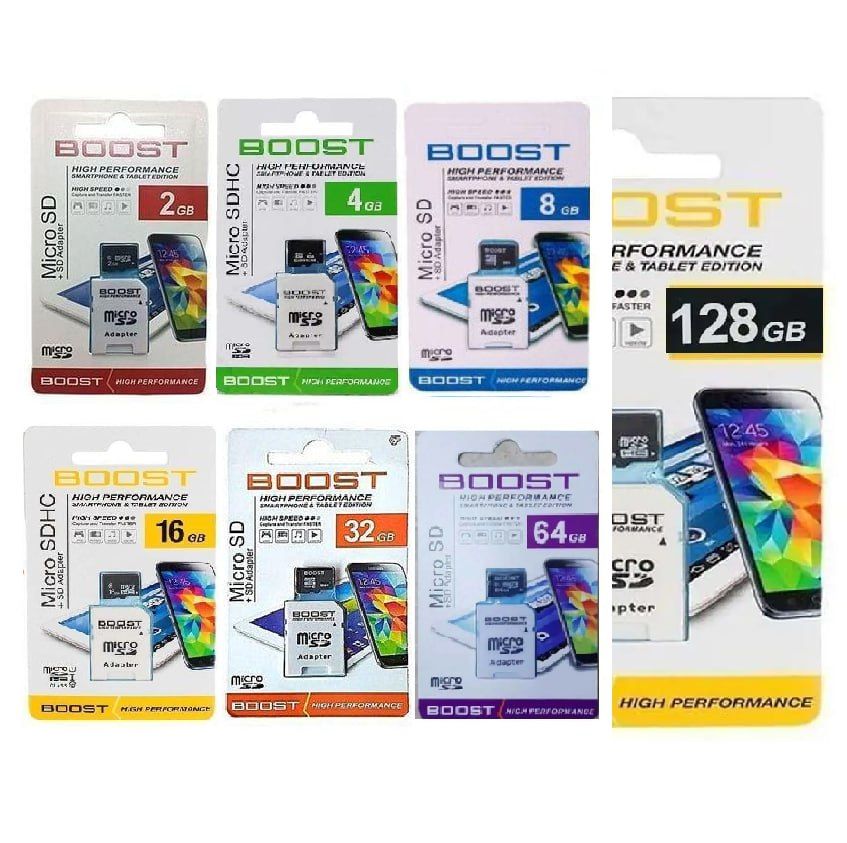 {4GB - 8GB - 16GB - 32GB - 64GB -128GB} High Quality Micro SD Memory Card For Data Storage + Mem Adapter