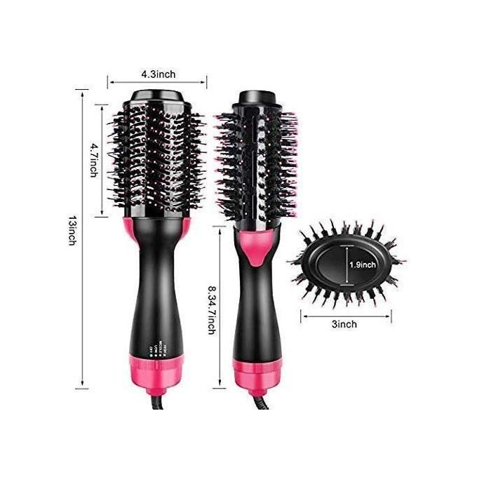 One Step Hair Dryer and Volumizer, Hot Air Brush, 3 in1 Styling Brush Styler, Negative Ion Hair Straightener Curler Brush for All Hairstyle