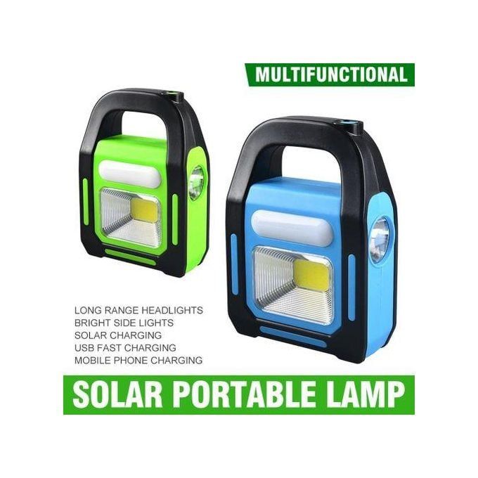 COB LED Solar Panel Handheld Light Multifunctional Waterproof Solar Powered Lanterns Anti Slip USB Charging For Home