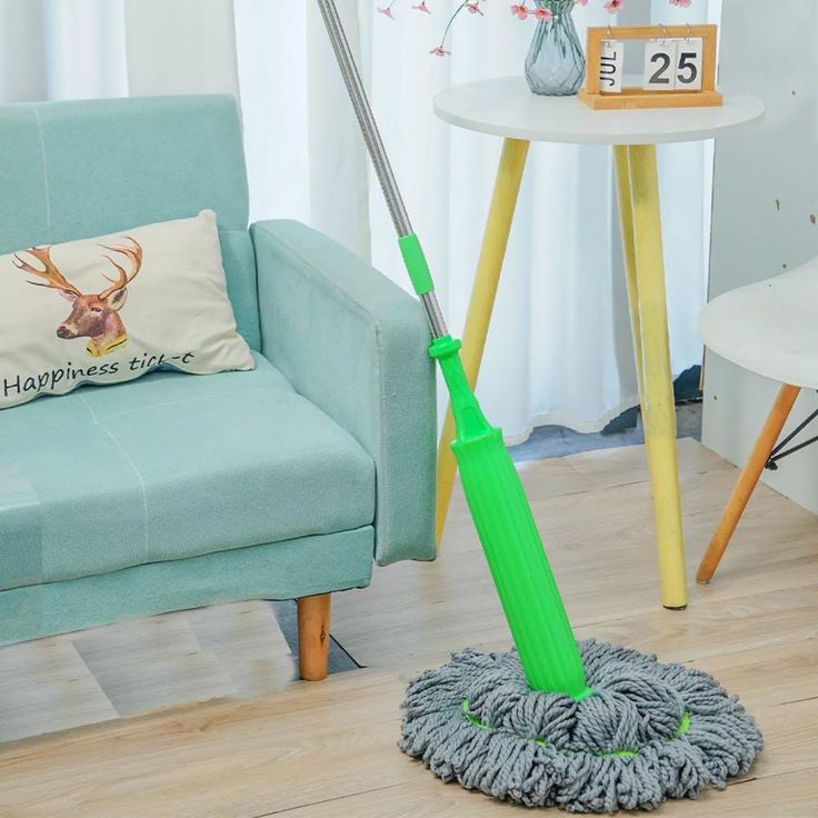 360 2-in-1 Rotating Self Wringing With Stainless Steel Handle