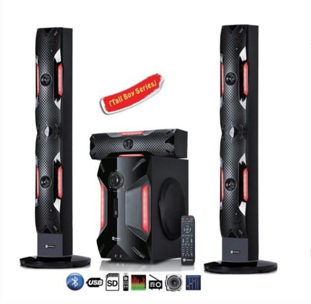 Sayona / Boommaster Home Theater System 18000-Watts PMPO 3.1 Channel Tall Boy Subwoofer - One Year Warranty