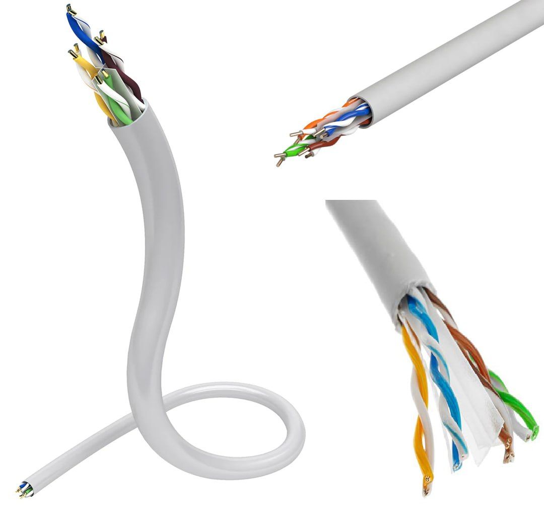 Indoor 305 Mtrs CAT6 LAN Ethernet Cable / Pull Box UTP Network Wire Roll