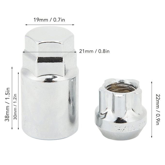 Premium Lock Your Wheels Toyota Wheel Security Kit