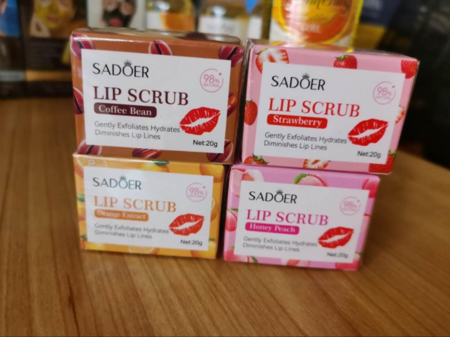 sadoer lip scrub ultra hydrating exfoliating dry lips