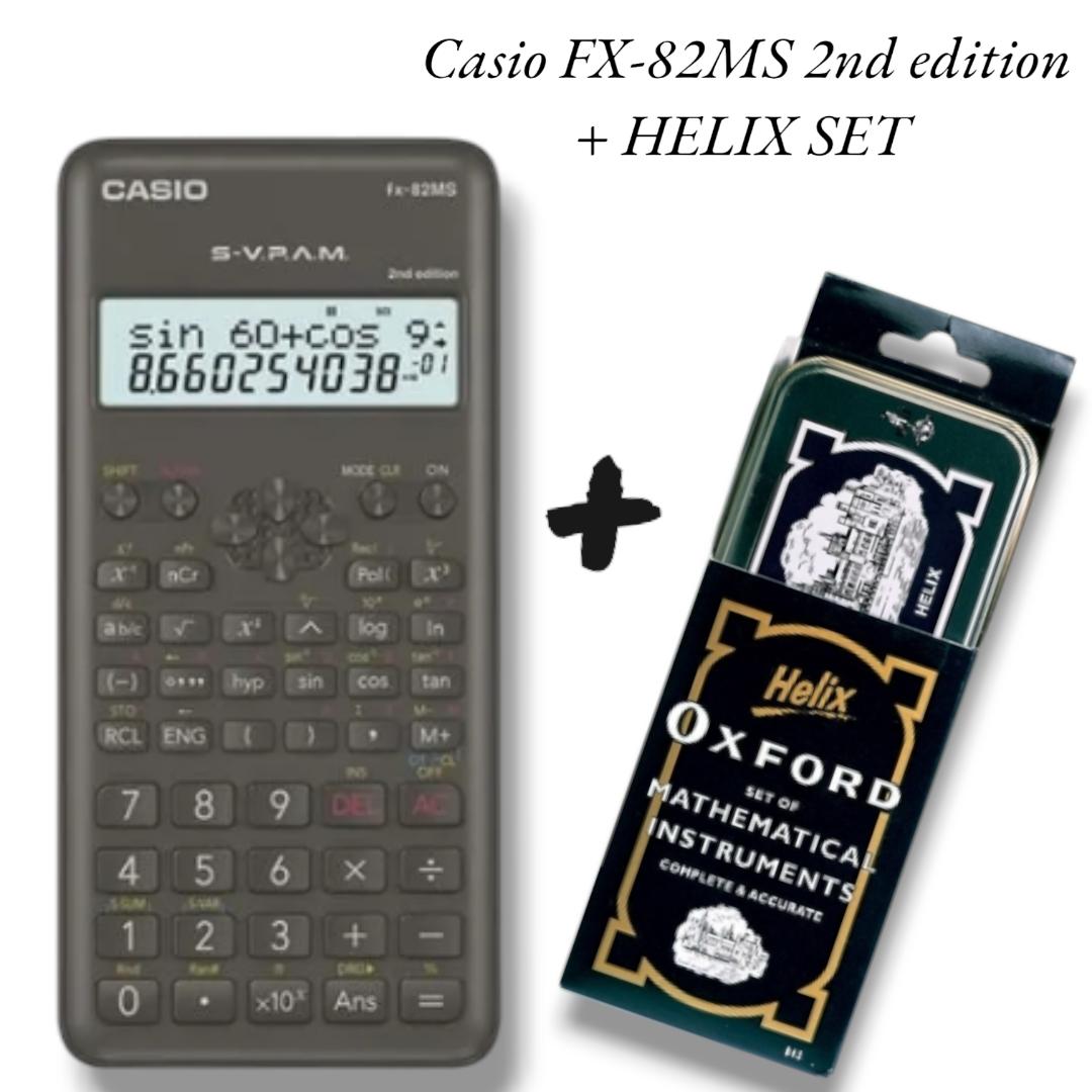 2in1 School sets Calculator Casio  FX-82MS 2nd edition + Geometrical set 2025 sets