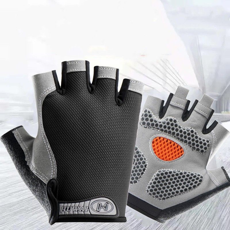 Cycling Gloves For Men And Women Half Finger Sports Fitness  Summer Thin Outdoor Spinning Bike Non-slip Dew Finger Shock Absorption Breathable