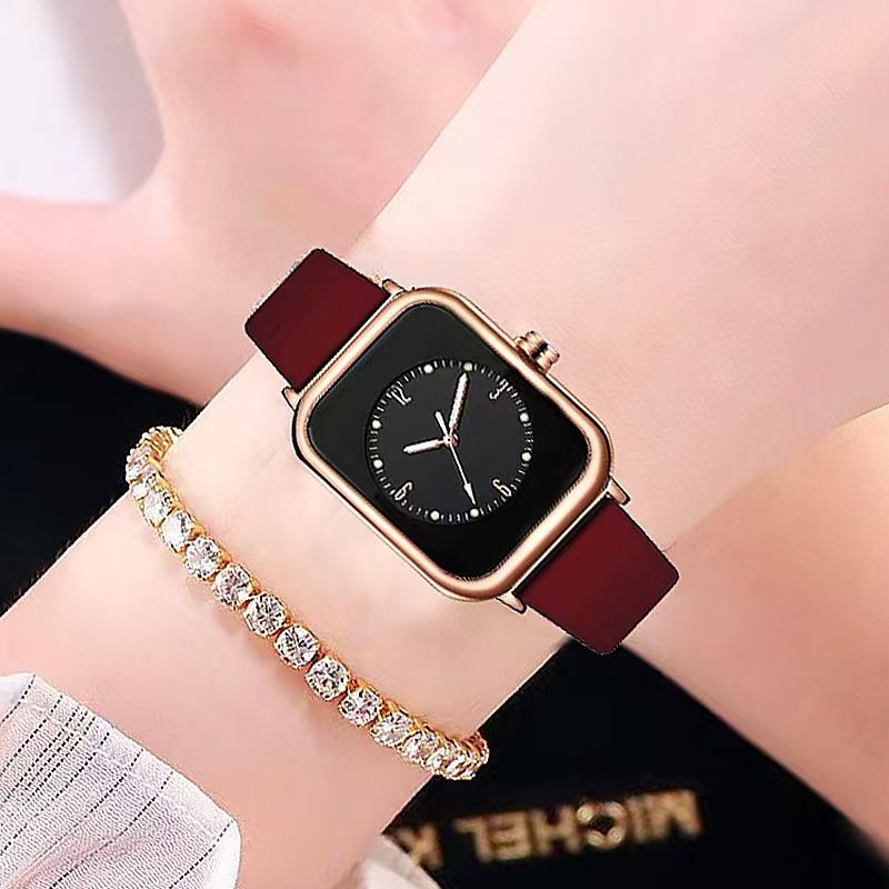 Simple mesh belt quartz women's watch fashion watch Sports Watch Quartz watch Men's Watch Trendy Night Light Watch Square watch Men's Watch