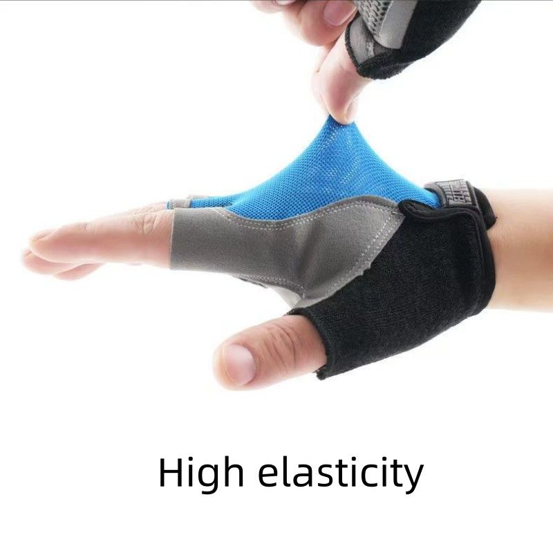 Cycling Gloves For Men And Women Half Finger Sports Fitness  Summer Thin Outdoor Spinning Bike Non-slip Dew Finger Shock Absorption Breathable