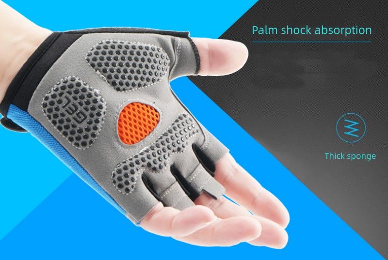 Cycling Gloves For Men And Women Half Finger Sports Fitness  Summer Thin Outdoor Spinning Bike Non-slip Dew Finger Shock Absorption Breathable