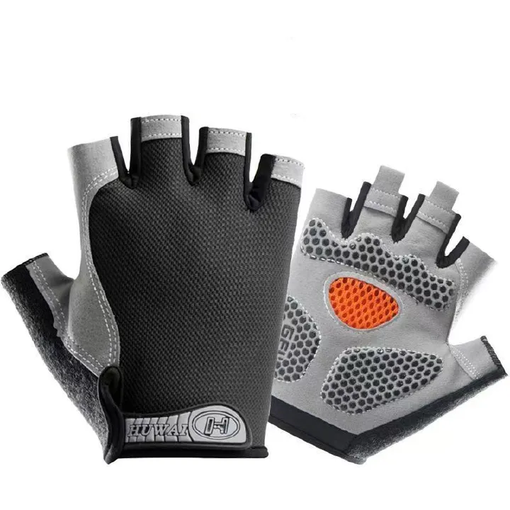 Cycling Gloves For Men And Women Half Finger Sports Fitness  Summer Thin Outdoor Spinning Bike Non-slip Dew Finger Shock Absorption Breathable