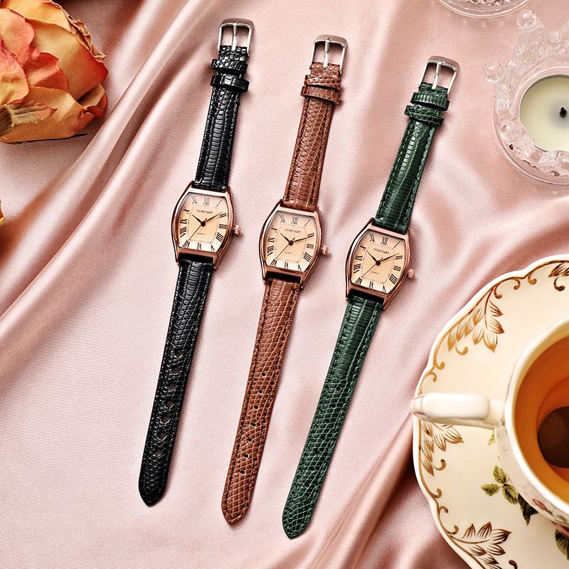 Fashion Women Watches  Women's Watches Retro Roman Quartz Belt Watches Female Wrist Watch