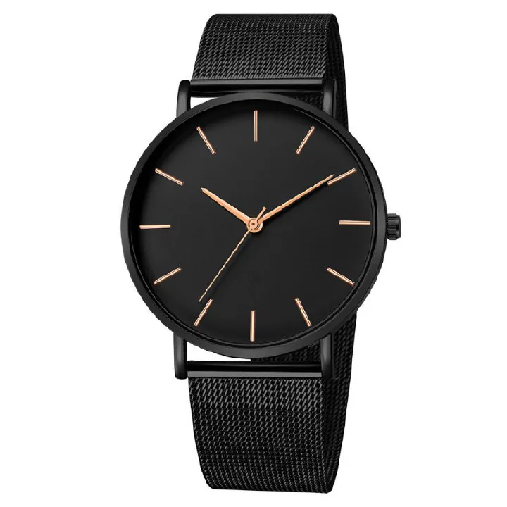 Business Quartz Watch Fashion Mesh Strap Watches Simple and Elegant Watched For Men And Women