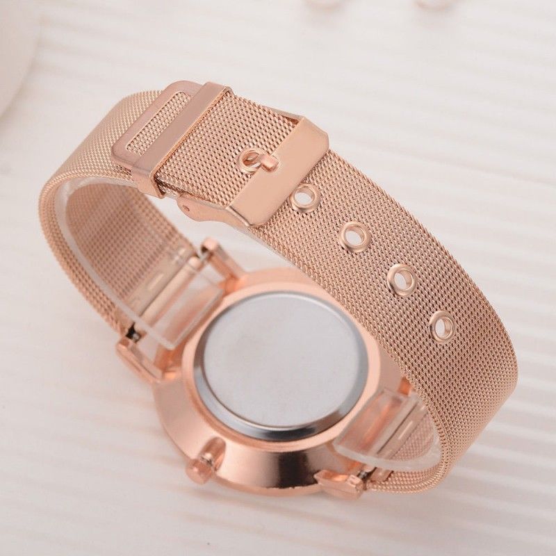 Business Quartz Watch Fashion Mesh Strap Watches Simple and Elegant Watched For Men And Women