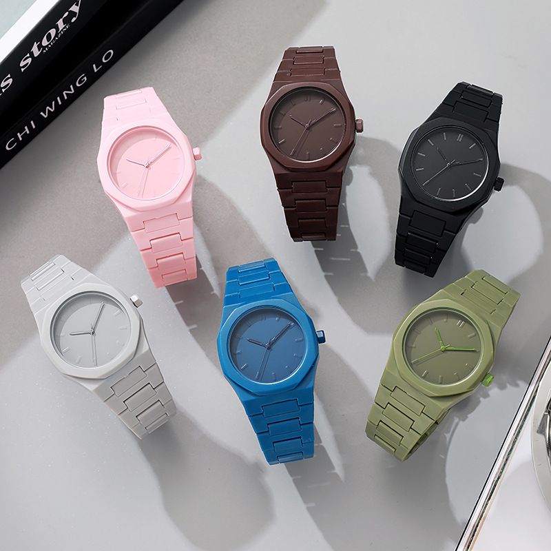 Fashion Men Watches Black Matte Plastic Men's Watch Quartz Business Watches Male Wrist Watch