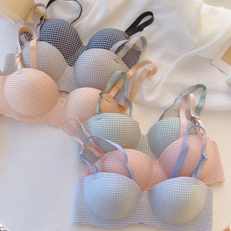 Women's Bras Women's Lingerie Women's underwire bra sweet seamless thin bra with small chest thickened and gathered