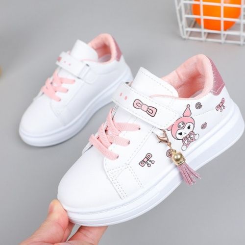 Girls' skateboard shoes spring and autumn new big children's foreign shoes student low-top casual soft-soled children's sneakers girls shoes